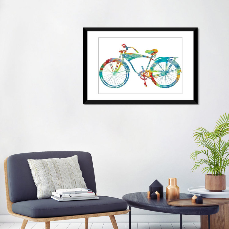 «Cruiser III» par Amanda Wade, impression sur toile, H 18 po x l 26 po x P 1,5 po, Toile avec cadre noir, Pas de tapis