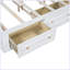 Structure de lit plateforme en bois avec 6 tiroirs-359108142