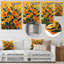 «Vibrant Yellow Green Symphony Wildflowers» - impression d'art mural fleurs sauvages-106120086-136105142