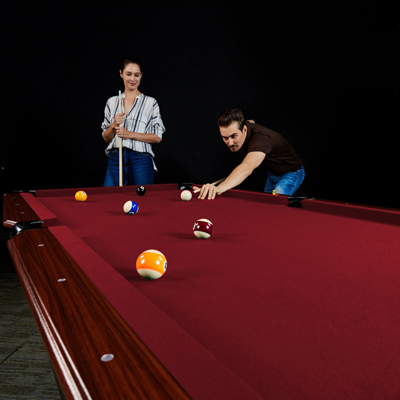 Lancaster Gaming 89'' L Pool Table, Red
