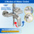 Outdoor Shower Fixtures Rain Shower Kit Faucet High Pressure Wall Mount 10 Inch Showerhead And Handheld Spray Combo, Single Handle-125591917