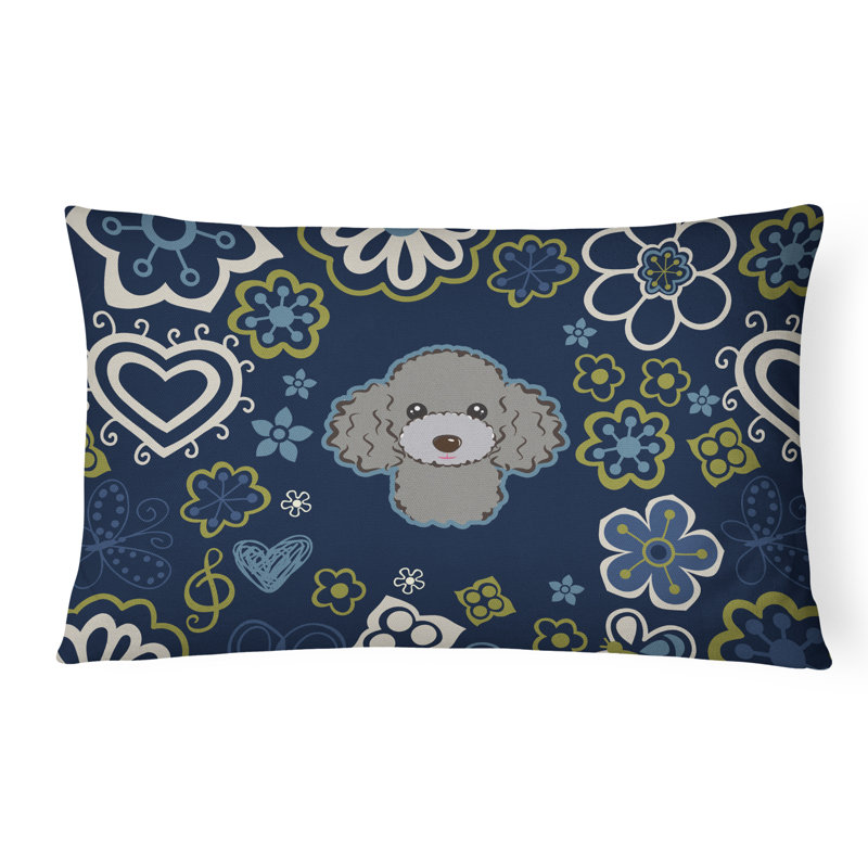  Coussin intérieur / extérieur, Caniche argenté