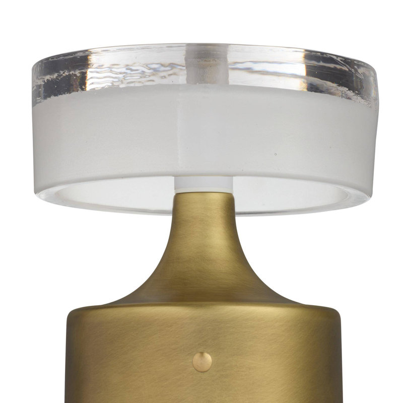 Verglas Mini Rechargeable Accent Lamp, Antique Brass