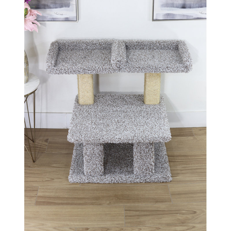 New Cat Condos Extra Large Cat Post with Dual Window Perches