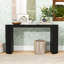 Console moderne courbée à rayures verticales pour le salon ou le vestibule-1182848180