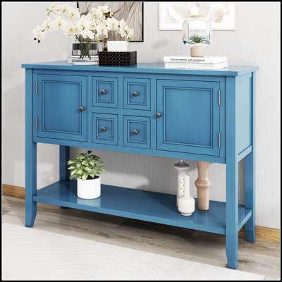 Buffet Cambridge Series Buffet avec tablette inférieure, structure en bois d'acacia durable pour un rangement et une présentation élégants