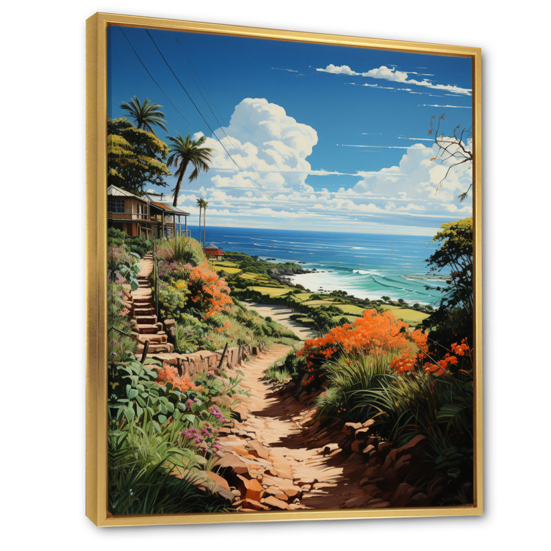 «Aliaskar Coastaltropical Tropical Paradise Pastoral II», reproduction sur toile, H 20 po x l 12 po x P 1 po