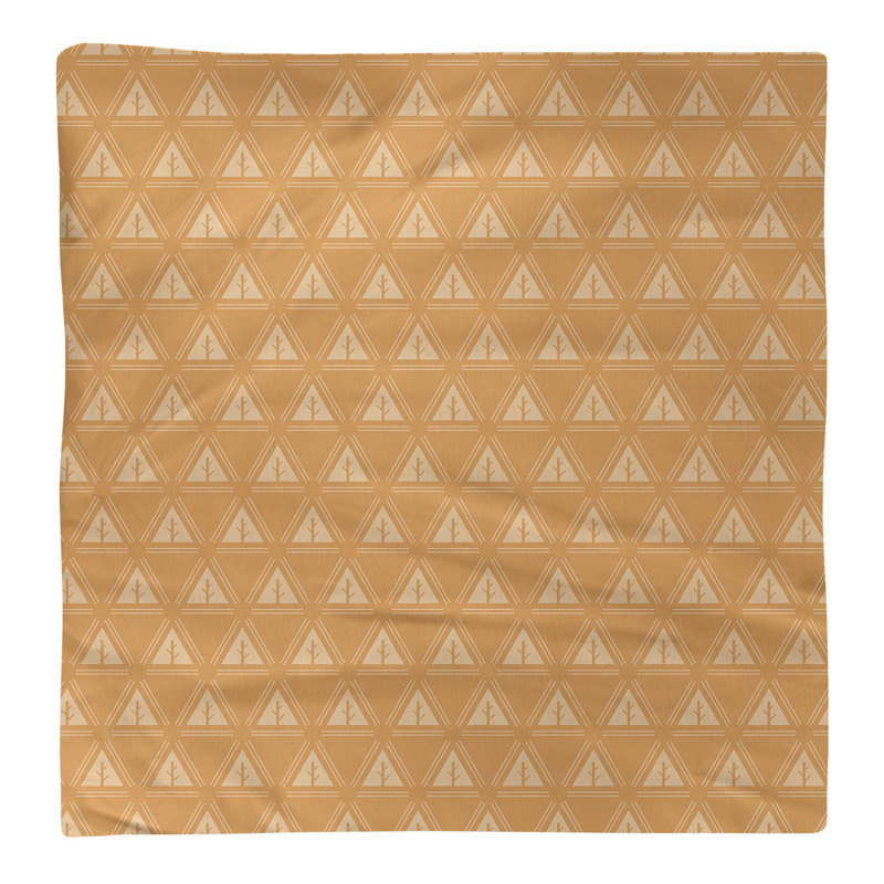 Serviette de coton à arbre minimaliste deux couleurs Barbra, H 0,1 po x l 10 po x P 10 po, Orange, Sergé de coton