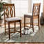 Upholstered Counter Stool with Solid Wood Frame