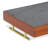 Coran Rectangular Wood Tray with Gold Metal Handles, Modern Brown Decorative Tray