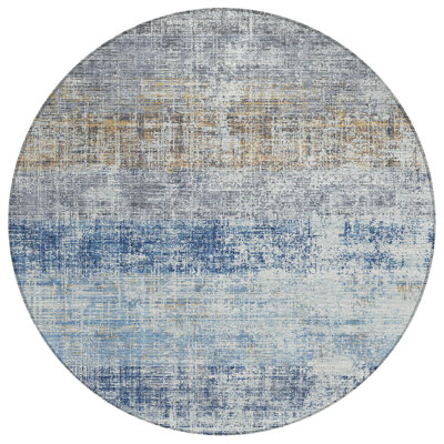 Machine Washable Indoor/Outdoor Kesler ACN2388 Stripes Rug