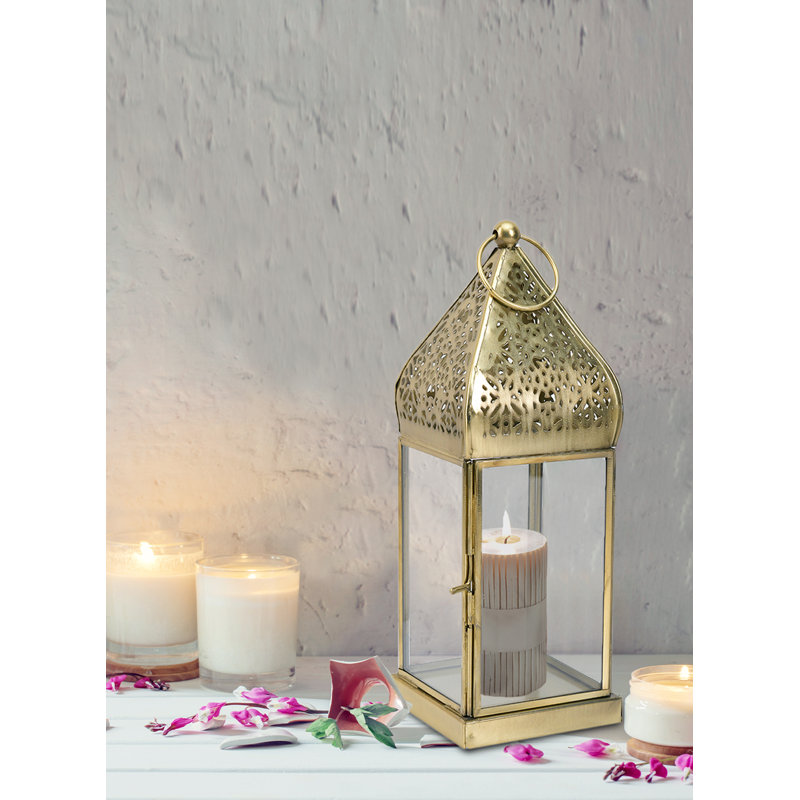 10.25'' H Metal Tabletop Lantern