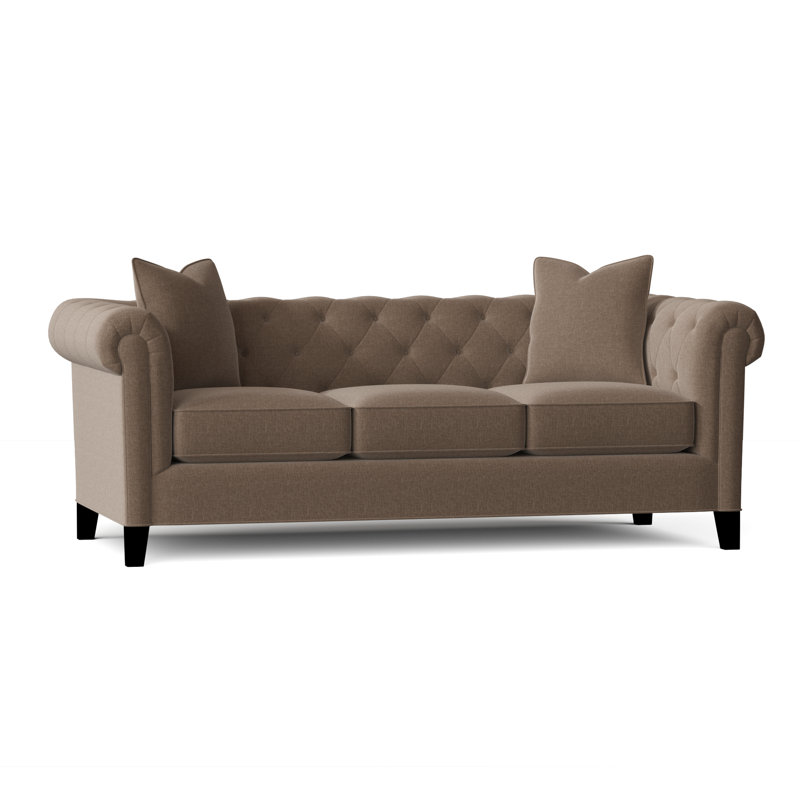 Caspar Upholstered 82'' Sofa, Napa Taupe Chenille