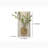 3D Abstract Natural Sandstone Handmade Sculpture With Artificial Plants Wall Decor