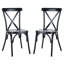 Chaise de patio empilable latérale Susy-293996136