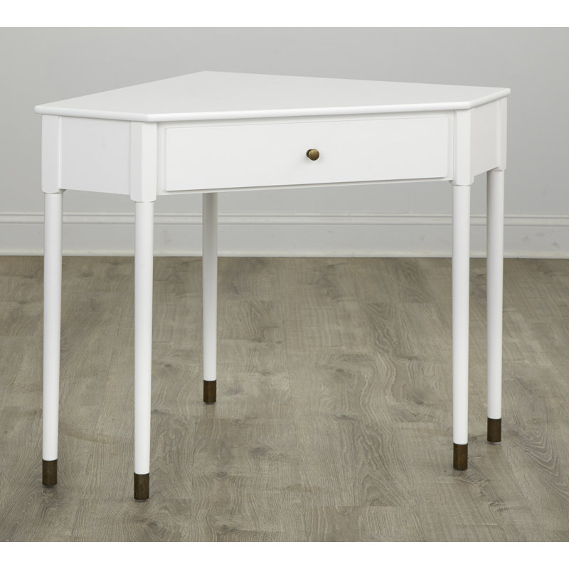Sykes Corner Writing Desk, White