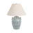 Red Barrel Studio® 24" Ceramic Jug Table Lamp, Blue With Tapered Shade