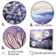 Ensemble de salon Magical Lilac Flowers Field I - Flower Wall Art-107756080-107756082