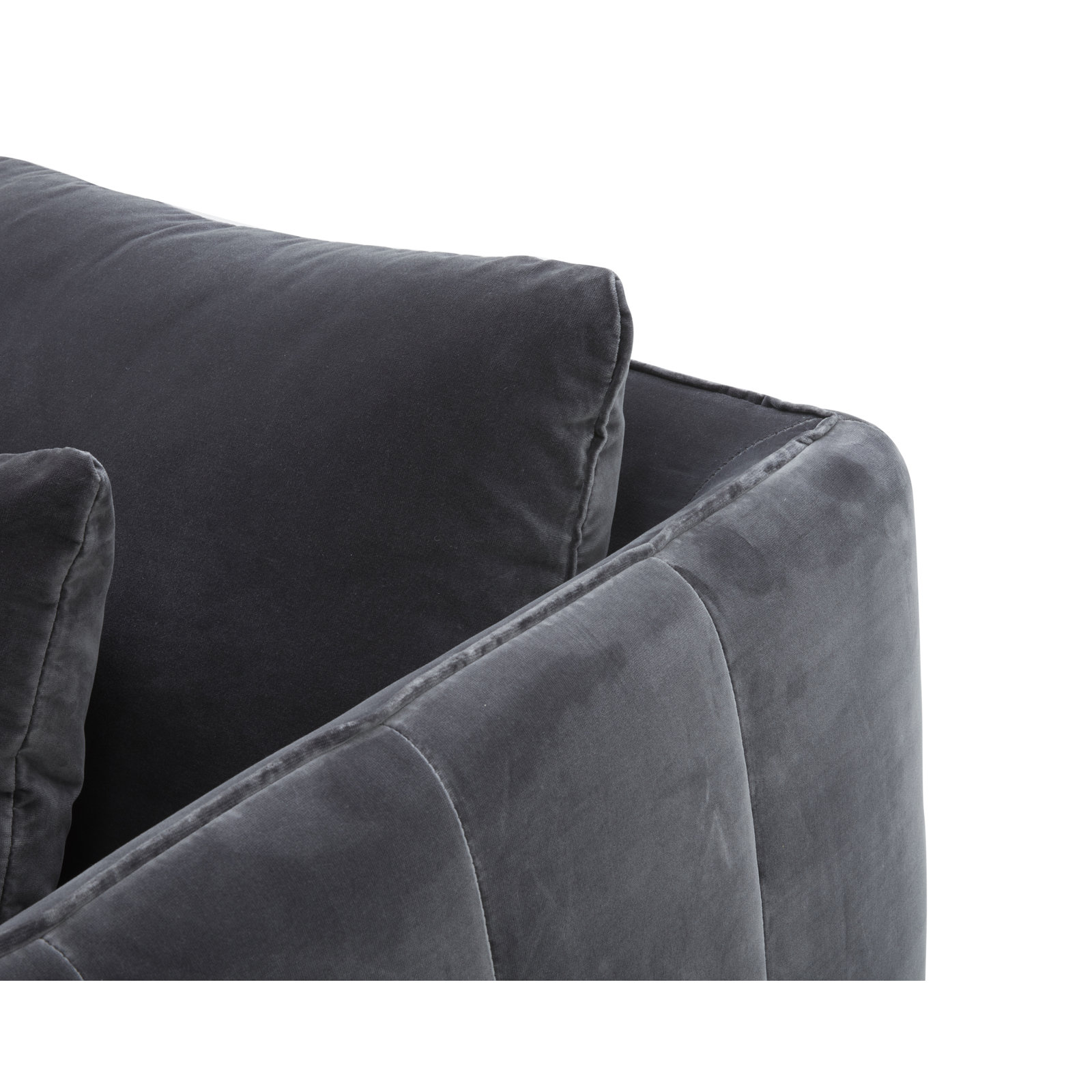 Rae 2-Piece Linen Living Room Set, Falkirk Gray Velvet