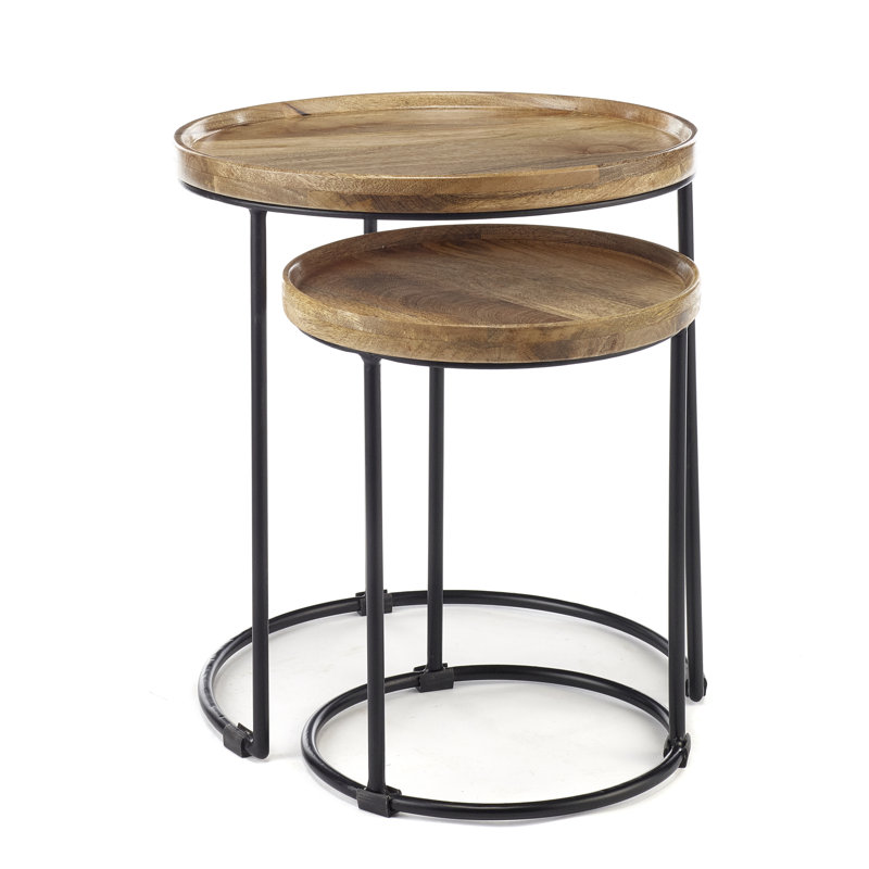 Angeville Tray Top Frame Nesting Tables