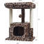 Multi-Level Cat Tree Tower with Long Plush Perch, Sisal Scratching Posts and Washable Cushions for Indoor Cats