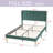 Upholstered Platform Bed Frame-41592280-41592261