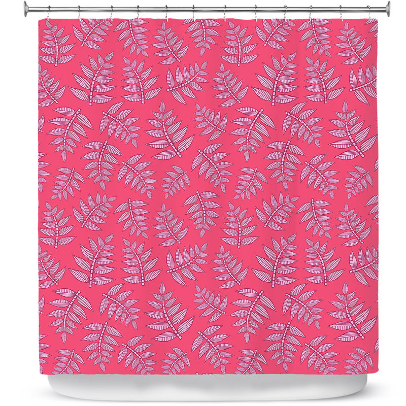 Rideau de douche simple kenia leaves