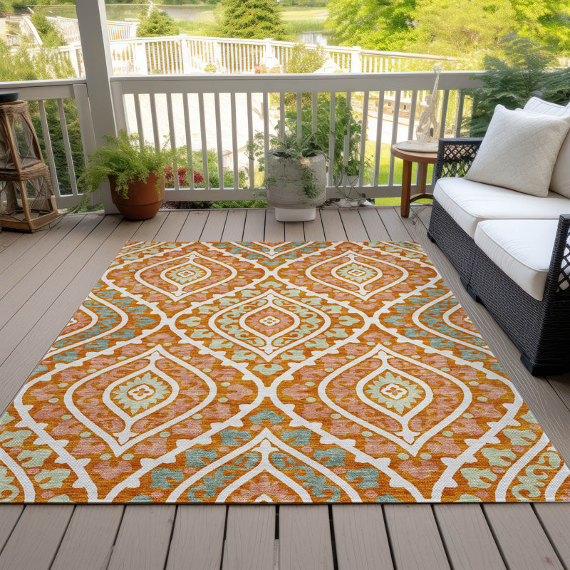 Tapis intérieur / extérieur Alleigha, Rectangle 8 pi x 10 pi