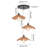 3 - Light Rattan Farmhouse Cluster Pendant Light