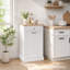 Armoire à poubelle basculante Lynnsay, meuble à ordures dissimulé avec tiroir-1958595672