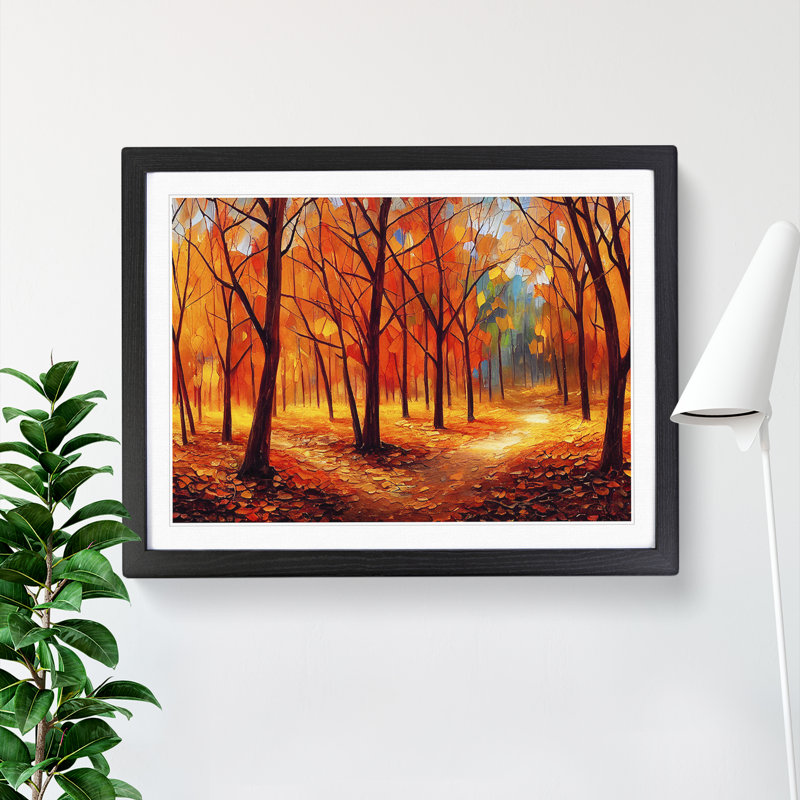 Amazing Autumn Forest Vol.4 - Framed Print, Black, 46cm H x 64cm W x 2cm D