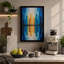 Mirrored City Forms Geometric Canvas Art Print-1383139380-1383139381