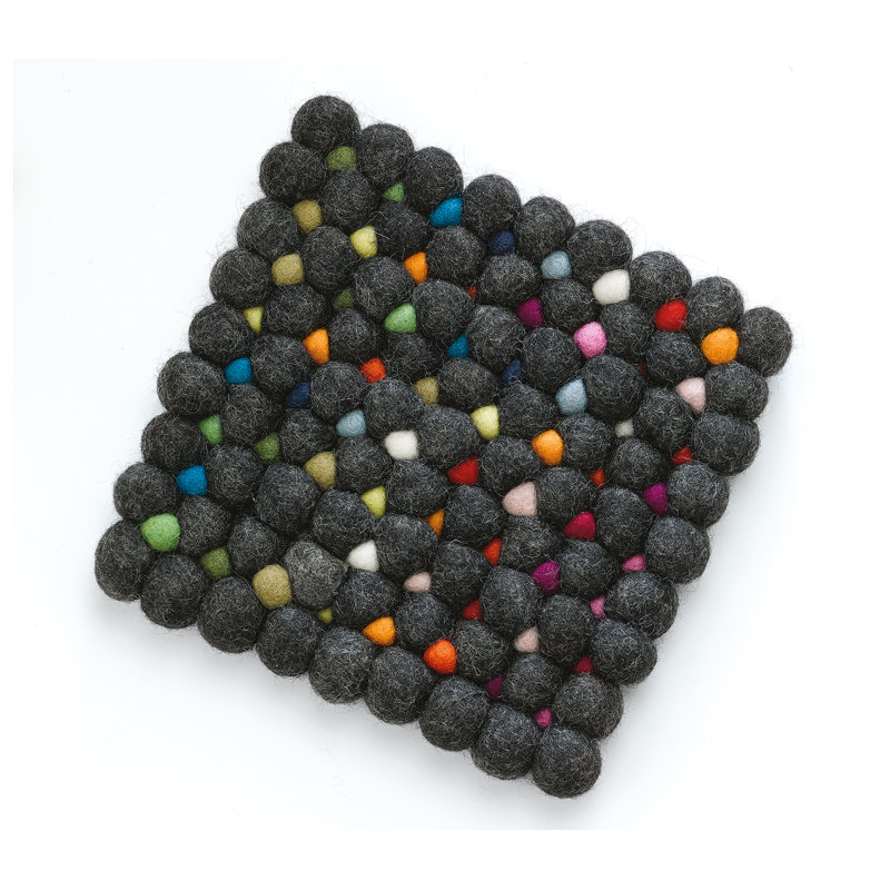 Nero Square Virgin Wool Trivet