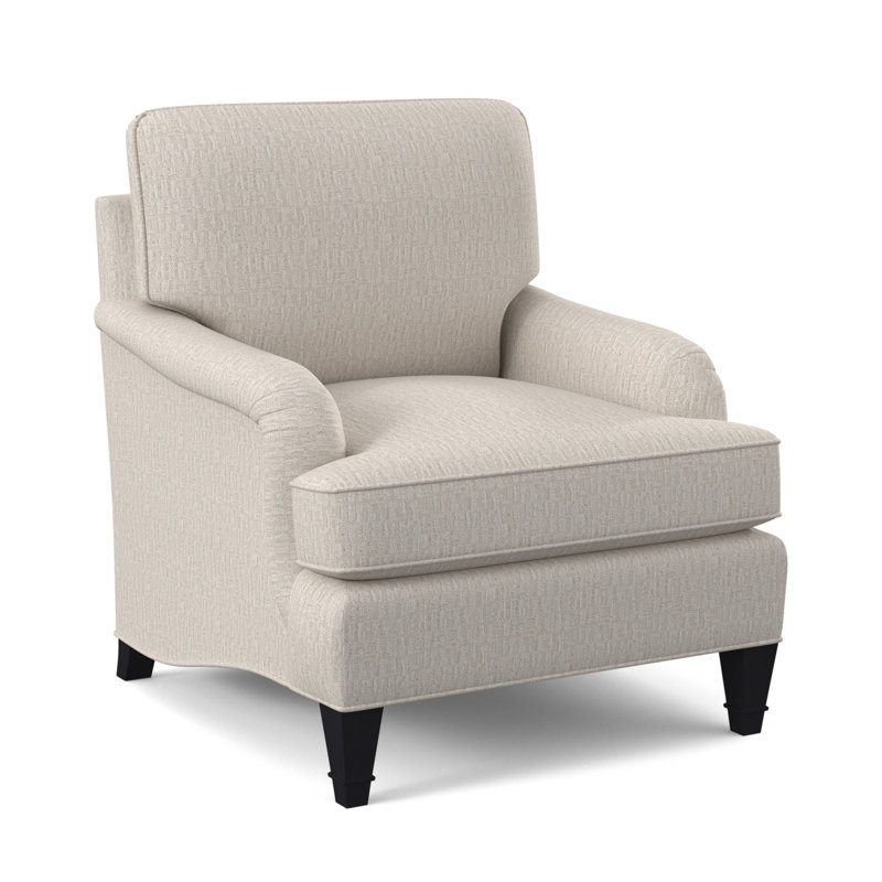 Fauteuil Everton, Ébène vintage, Lin Libby