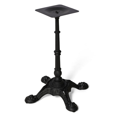 H27,95 Base de table en fonte avec 4 pieds en griffe de tigre, pied de table noir