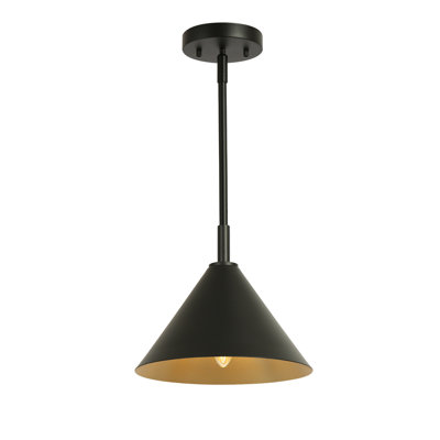 1- Light Dimmable Modern 8.6'' W Pendant Light