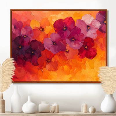Johannsen, «Autumn Dance Of The Sunset Poppies VI», art mural coquelicots