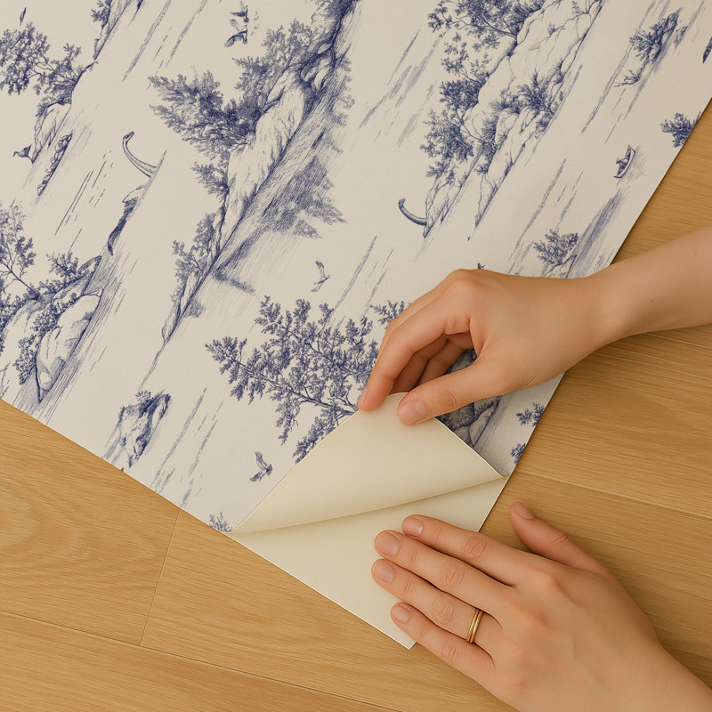 Papier peint adhésif Nessie Novelty Toile, Bleu