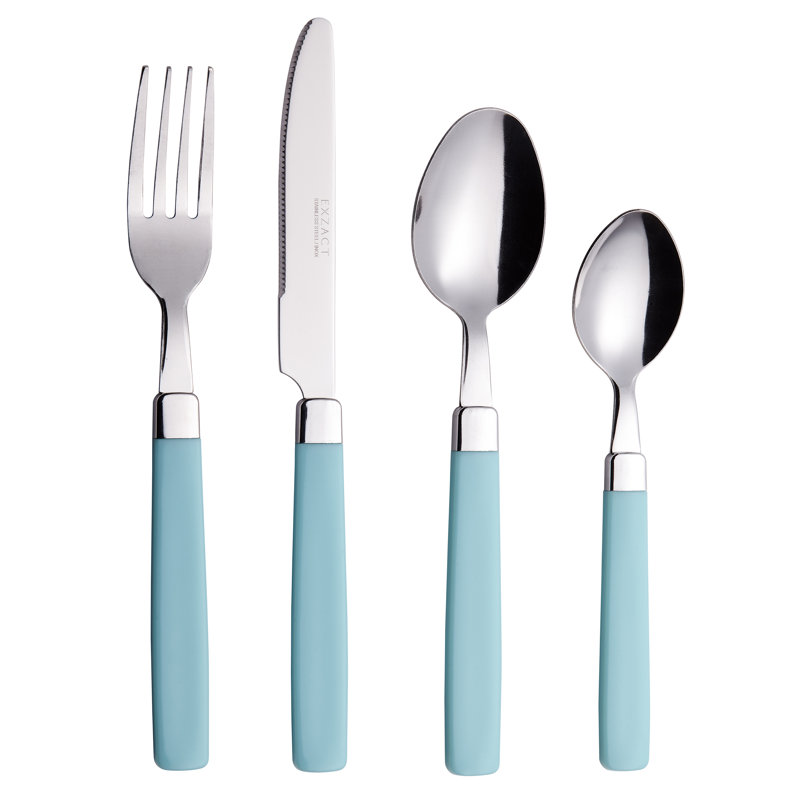 ANNOVA Stainless Steel Flatware Set - Service for 4, Blue