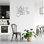 Art mural en métal «Let's Eat» - citation de cuisine - écriture murale moderne - sculpture en métal de style industriel - décor de salle à manger de style maison de campagne - art mural de cuisine pour la maison - œuvre d'art amusante