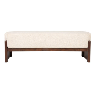 48" Mango Wood Entryway Bench