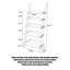 Bibliothèque verticale en bois massif