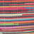 Andros Multicolor Striped Square Upholstered Ottoman Pouf