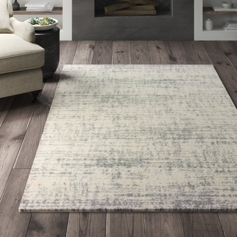 Tapis ivoire / gris Robbinsdale, Rectangle 7 pi 10 po x 10 pi 10 po