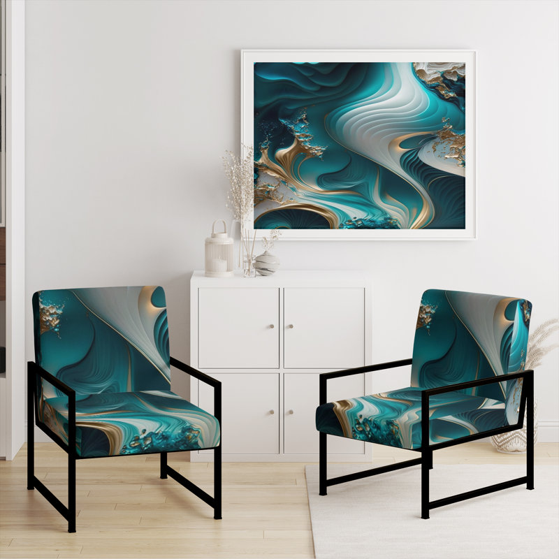 Fauteuil d'appoint Crofford, Noir, noir, noir, noir