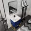 Meuble-lavabo autoportant avec lavabo en résine