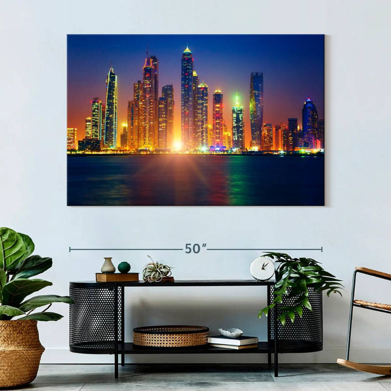 Sunrise At Dubai, 34" H x 51" W
