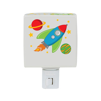 Veilleuse Rocket to Space avec nom personnalisé imprimé
