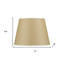 Abat-jour empire rigide en papier brun clair