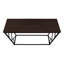 Table d'appoint, console, vestibule, étroit, canapé, salon, chambre à coucher, stratifié brun, métal noir, contemporain, moderne-1202757723